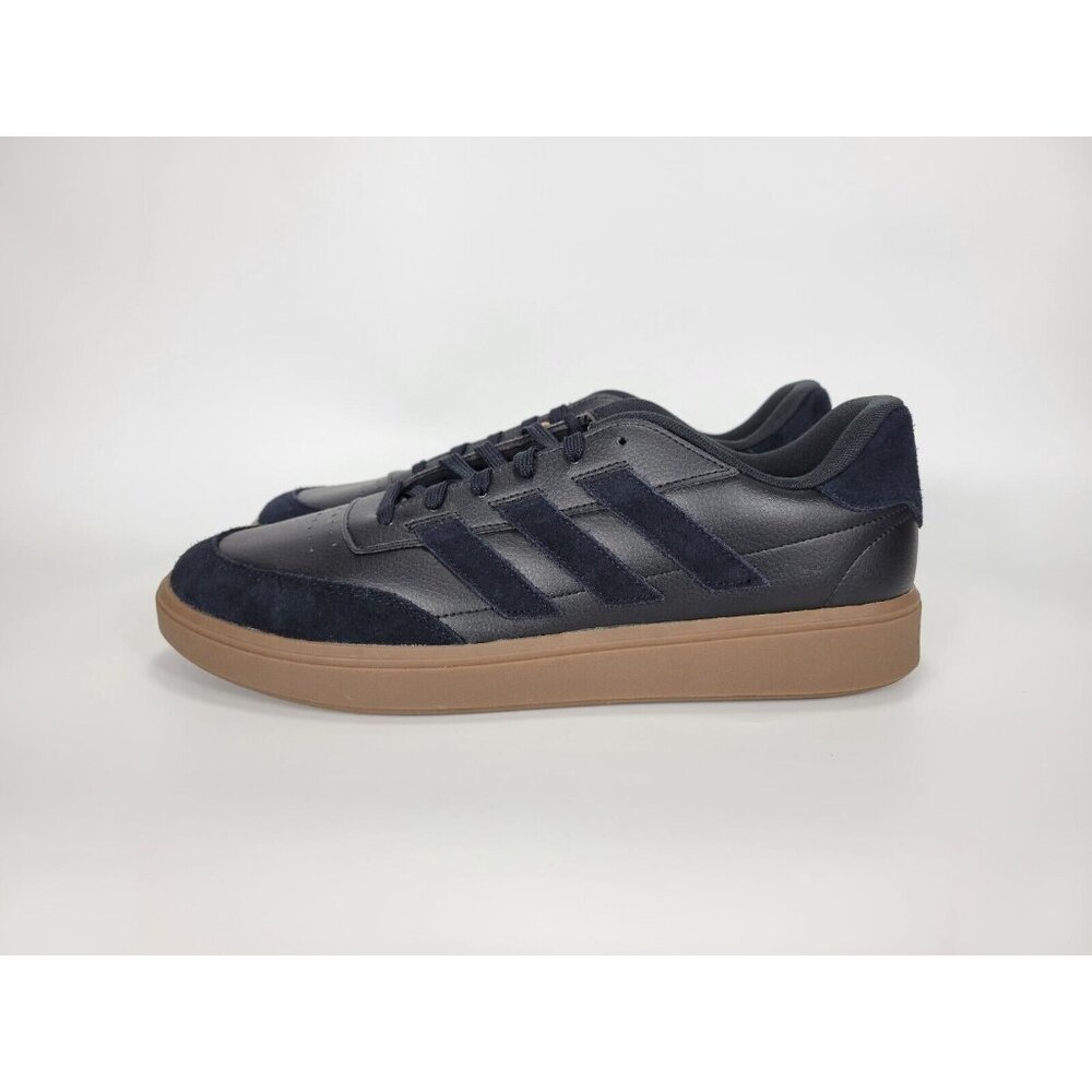 Adidas Courtblock Athletic Shoes Sneakers Mens Size 13 Black Gum Brown ID9077 - Picture 9 of 11